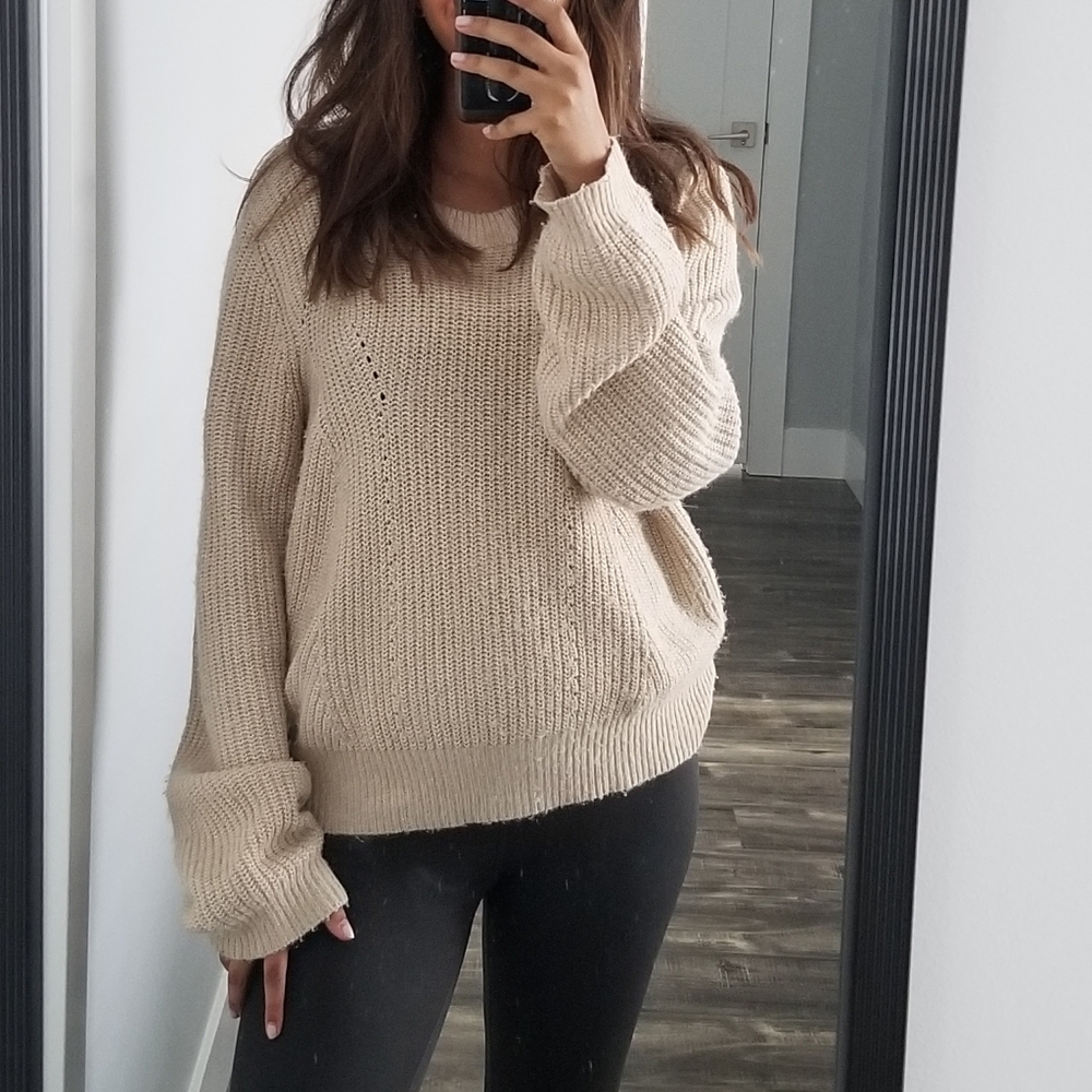 Cozy Cream Knit Sweater